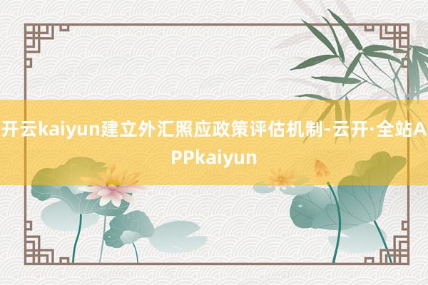 开云kaiyun建立外汇照应政策评估机制-云开·全站APPkaiyun