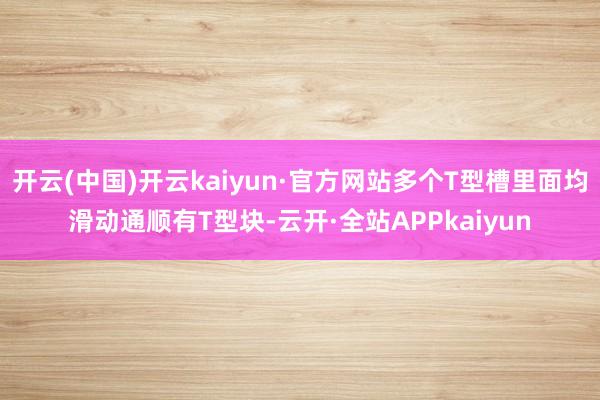 开云(中国)开云kaiyun·官方网站多个T型槽里面均滑动通顺有T型块-云开·全站APPkaiyun