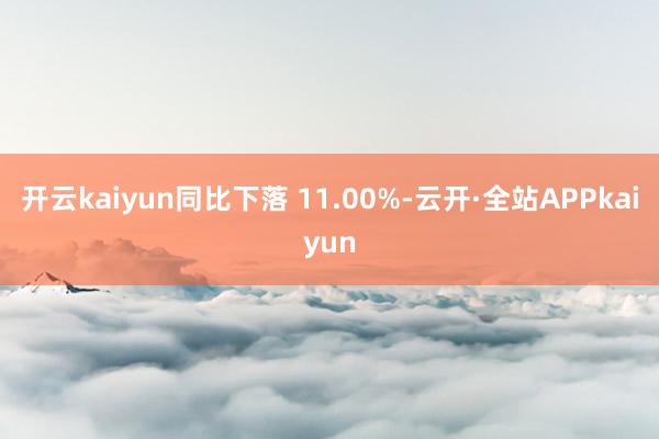 开云kaiyun同比下落 11.00%-云开·全站APPkaiyun